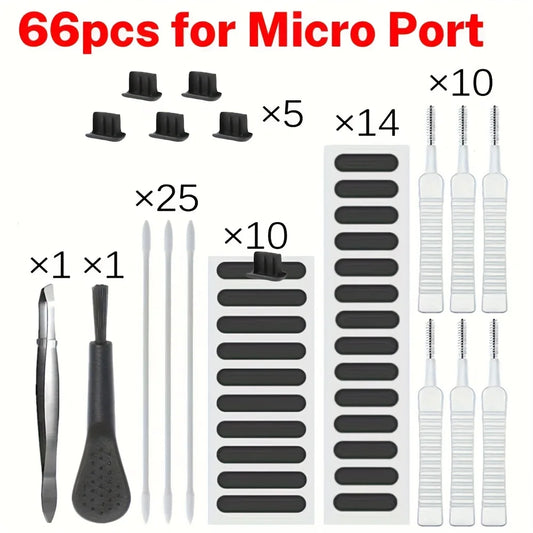 Universal Dust Removal Cleaner Tool Kit Phone Charging Port Cleaner Smartphone Speaker Covers for AirPods, MacBook Earbuds