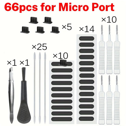 Universal Dust Removal Cleaner Tool Kit Phone Charging Port Cleaner Smartphone Speaker Covers for AirPods, MacBook Earbuds