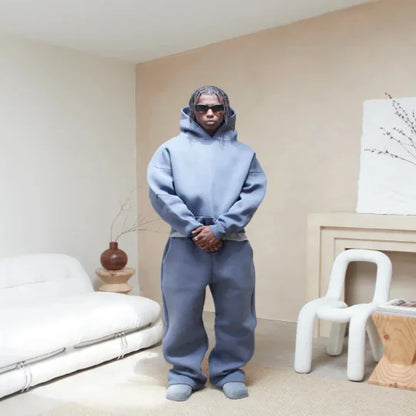 2026 Spring Summer Unisex High Street Hoodie & Sweatpants Matching Set Outfit Clothing