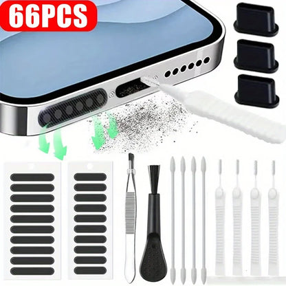 Universal Dust Removal Cleaner Tool Kit Phone Charging Port Cleaner Smartphone Speaker Covers for AirPods, MacBook Earbuds